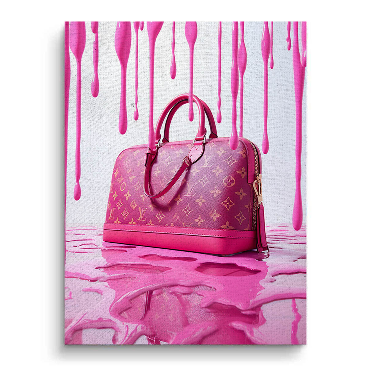 Pink Luxury Bag Canvas Art
