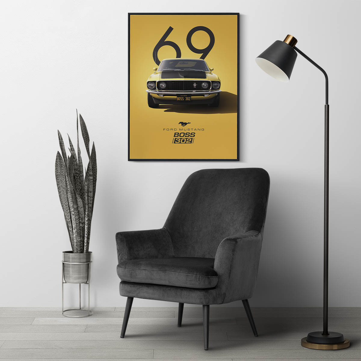 Mustang Boss 302 Canvas Art