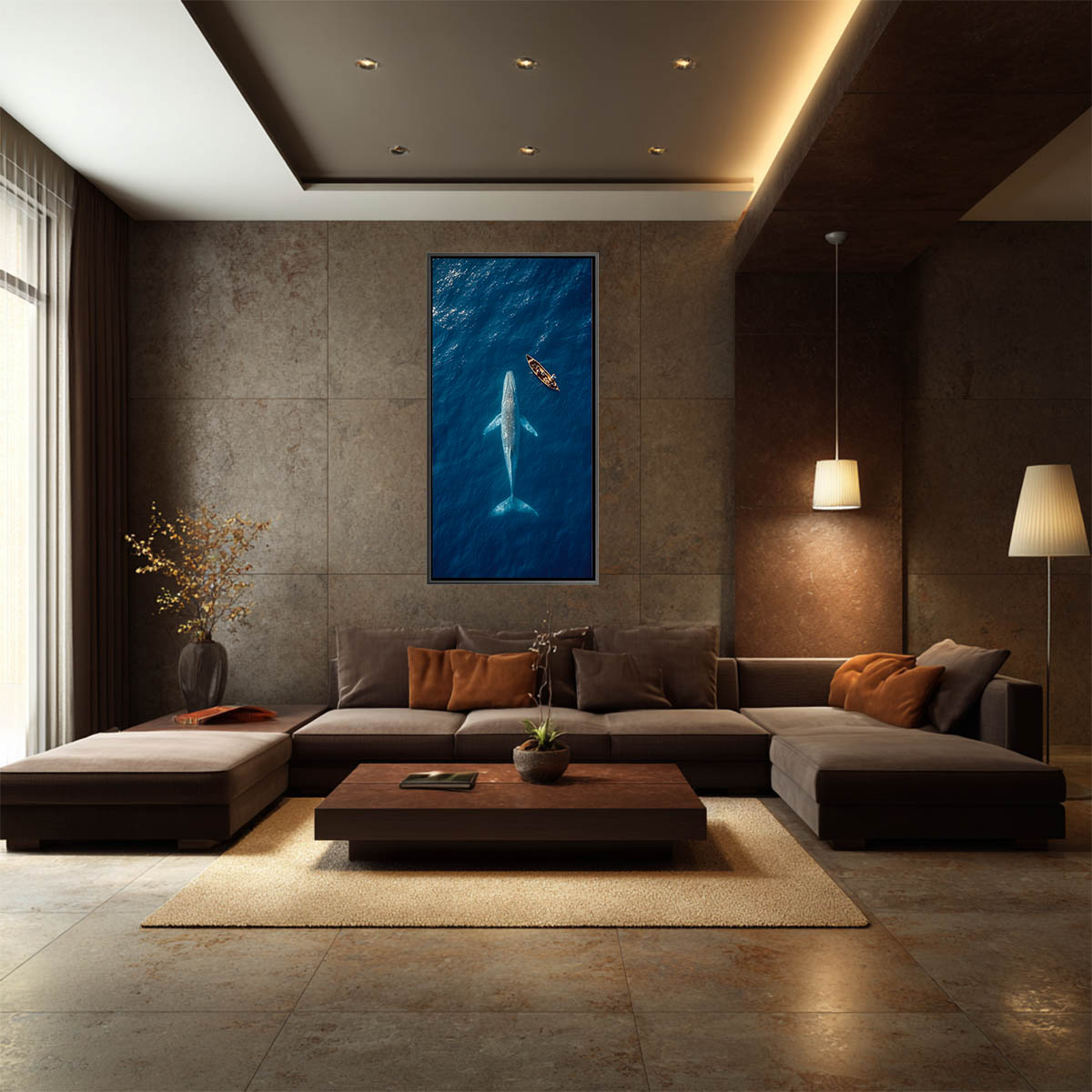 Whale Watching Canvas Art