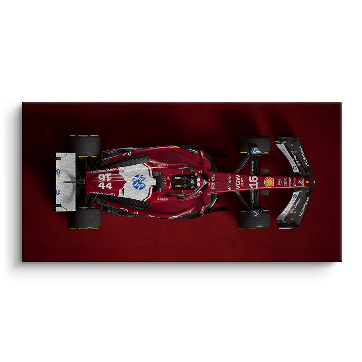 Red race car Canvas Art